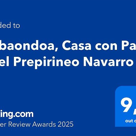 לומבייר Selbaondoa, Casa Con Patio En El Prepirineo Navarro מראה חיצוני תמונה