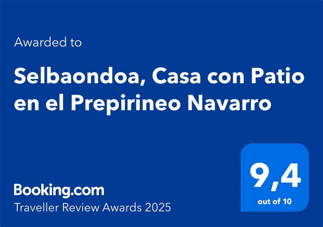 לומבייר Selbaondoa, Casa Con Patio En El Prepirineo Navarro מראה חיצוני תמונה